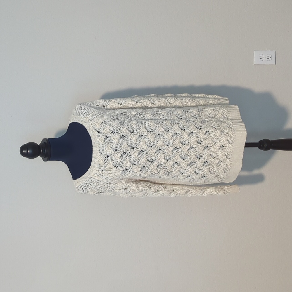 Cream accent sweater
